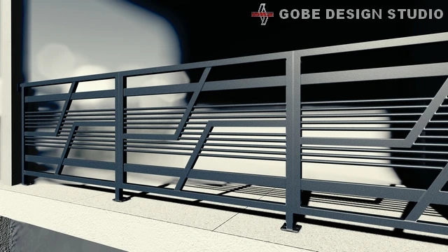 nowoczesne balustrady tarasowe model Gobe 379 51