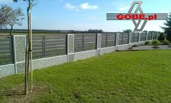 metal fences in gabions