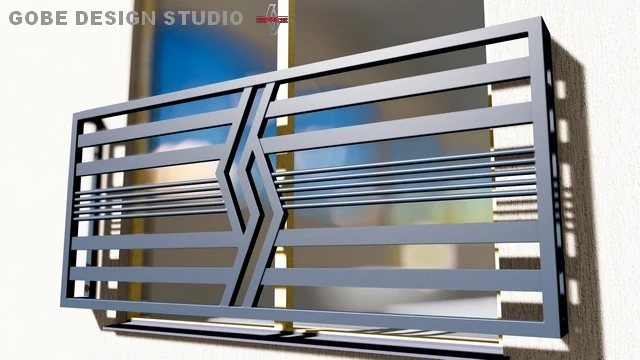 Balustrady balkonowe tarasowe nowoczesne model Gobe 369 125