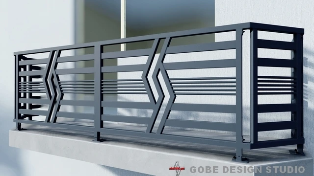 nowoczesne balustrady  model Gobe 369 74
