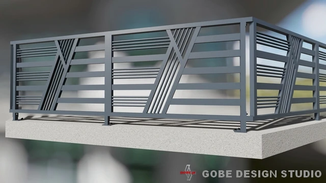 nowoczesne balustrady na taras model Gobe 374