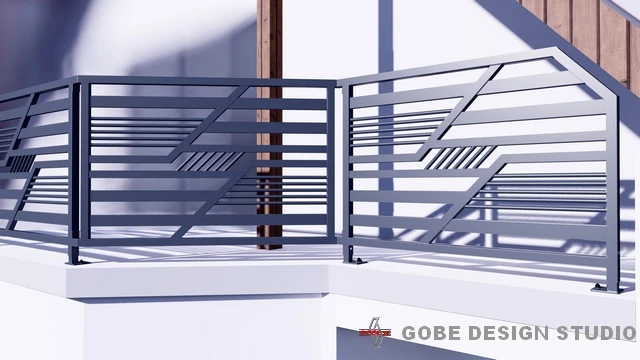 nowoczesne balustrady tarasowe model Gobe 375 166