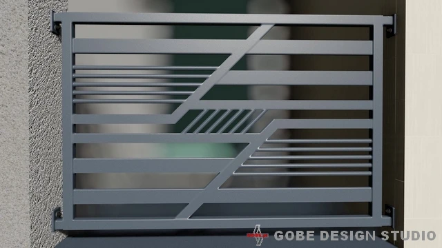 nowoczesne balustrady tarasowe model Gobe 375 60