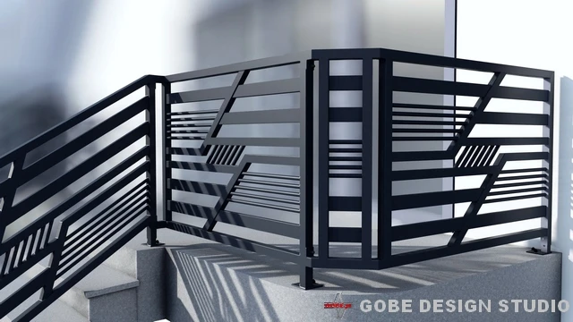nowoczesne balustrady tarasowe model Gobe 375 148