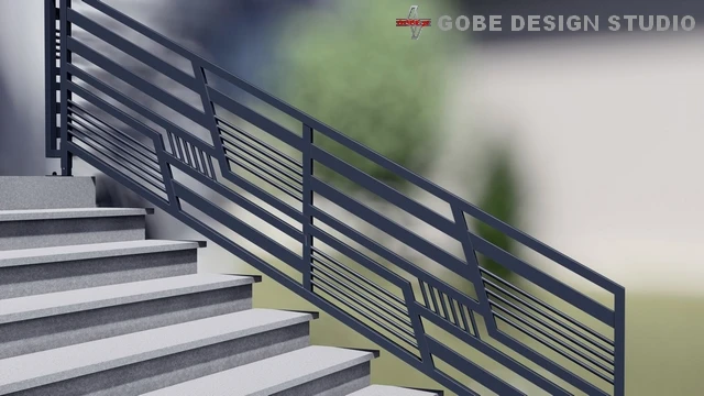 nowoczesne balustrady schodowe model Gobe 375