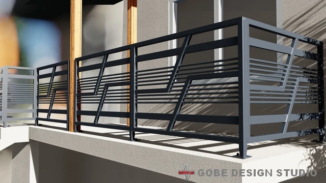 nowoczesne balustrady tarasowe model Gobe 379 22