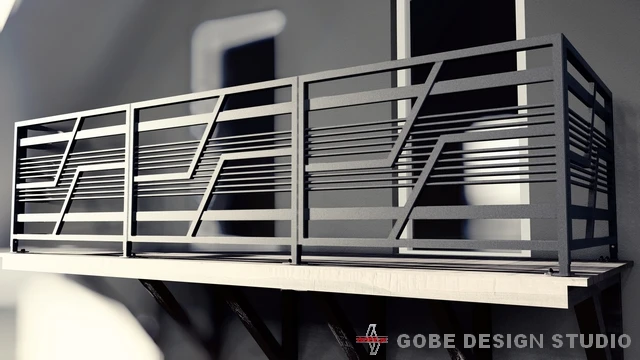nowoczesne balustrady tarasowe model Gobe 379 5 