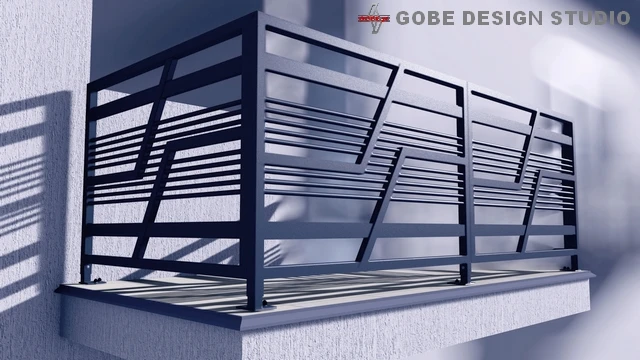 nowoczesne balustrady tarasowe model Gobe 379 76