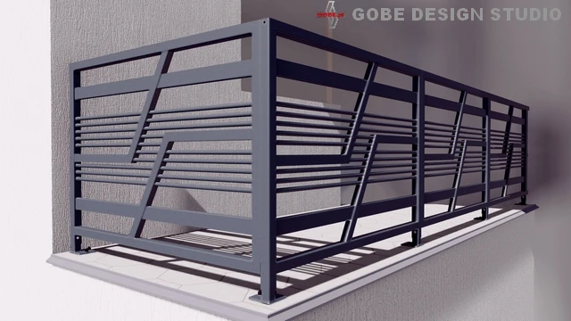 nowoczesne balustrady tarasowe model Gobe 379 90 