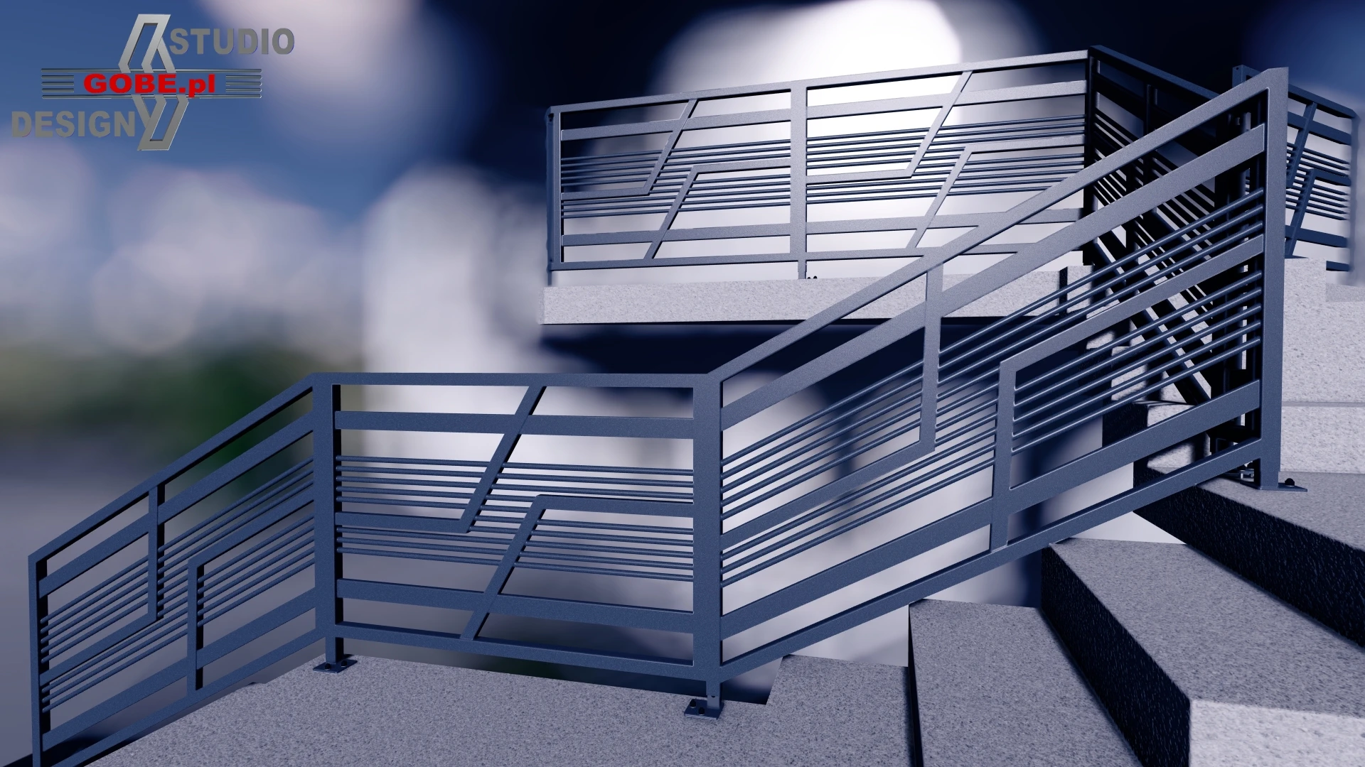 Balustrady balkonowe model Gobe 379
