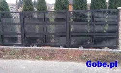 Tasteful metal fence