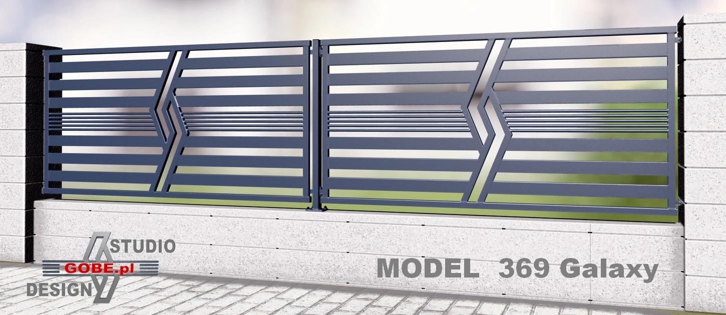 Nowoczesne ogrodzenie model Gobe 369