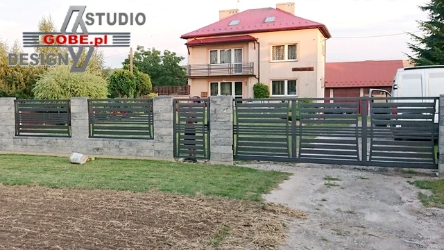 Nowoczesne ogrodzenie 