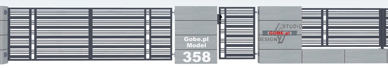 Nowoczesne ogrodzenie model 359  